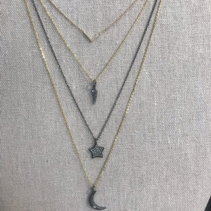 Brooklyn Diamond Pave Medium Star Necklace