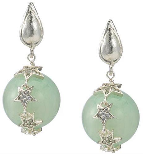 Celestial Blue Opal Earrings