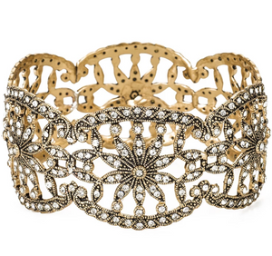 Vintage Statement Floral Bangle