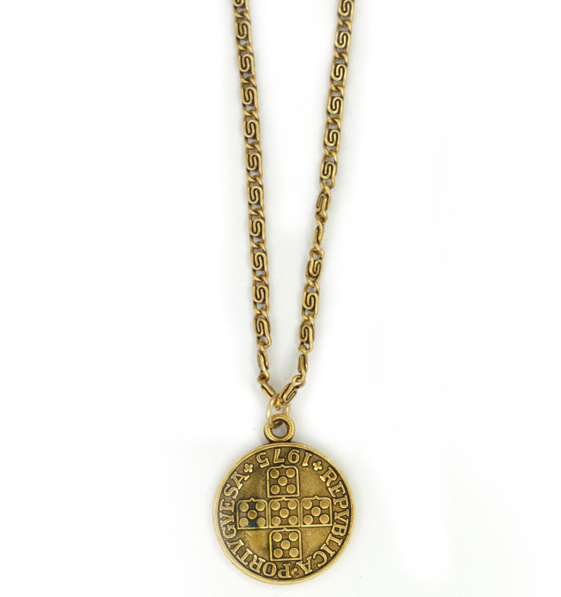 Silver Coin Necklace Celtic Cross Mens Womens Knotwork Irish Norse | eBay