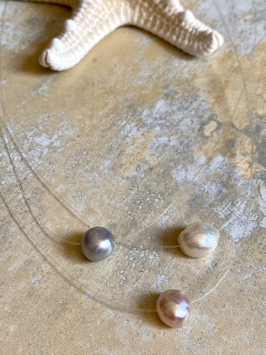 Floating Pearl Tomales Bay Necklace