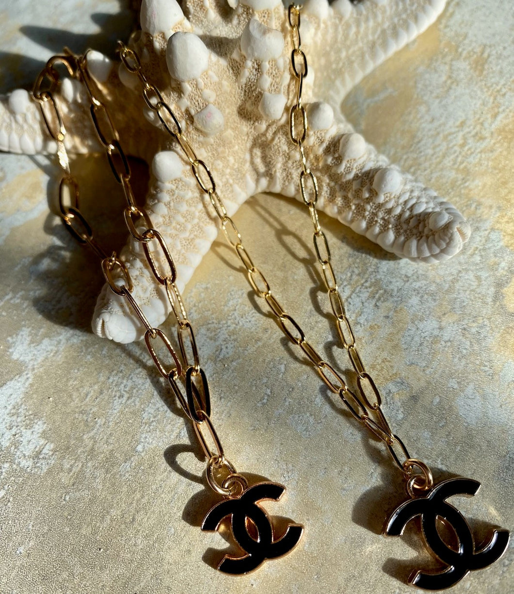 Mini Paperclip & Medium CC Charm Bracelet – Haute Jewels
