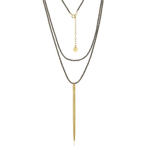 Load image into Gallery viewer, Gem Spike Necklace