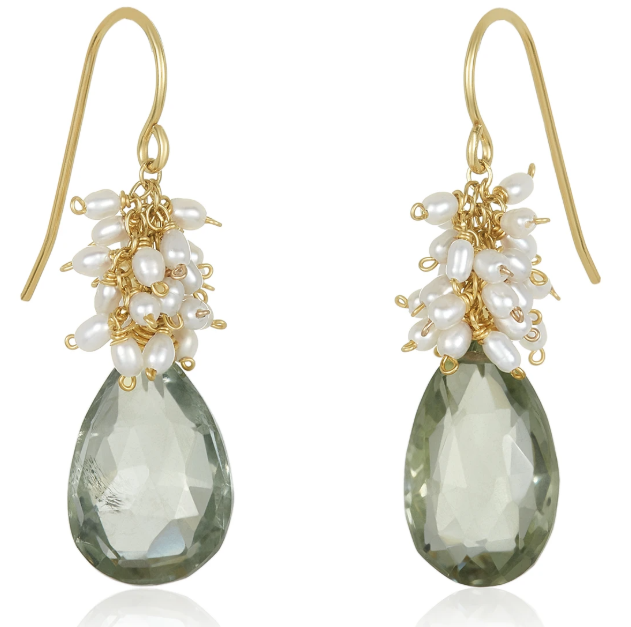 Pearl Cluster with Drop Earrings