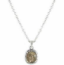 Load image into Gallery viewer, Vintage Silver Pavia Coin &amp; Frame Necklace