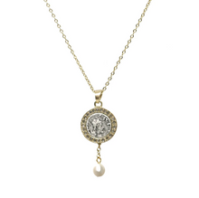 Load image into Gallery viewer, Gold Hestia Pearl Necklace
