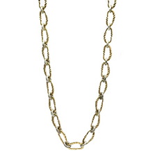 Load image into Gallery viewer, Gold Twisted Link Necklace