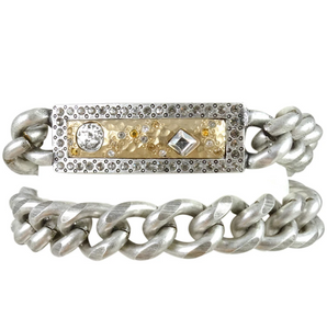 Silver Zeus Double Wrap ID Bracelet