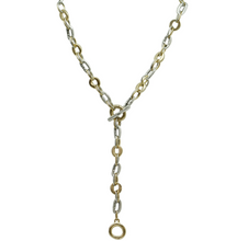 Load image into Gallery viewer, Two Tone Mini Link Y Necklace
